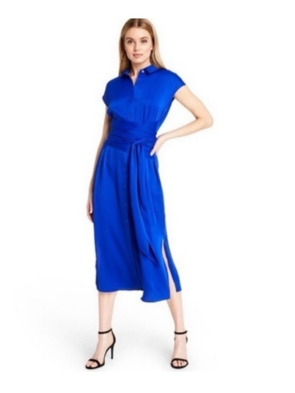Cushnie x a target Women's Royal Blue Midi Wrap Dress